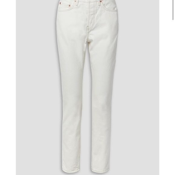 WARDROBE.NYC High-rise straight-leg jeans white size 26 made in USA - Picture 3 of 11